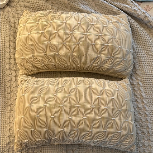 Other - Textured Cream Throw Pillows